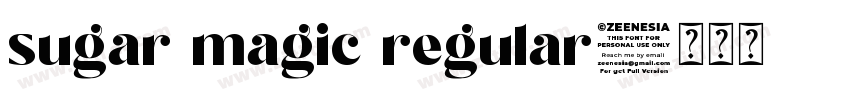 sugar magic regular字体转换
